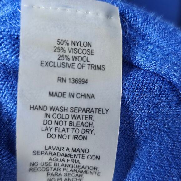 Vila Milano Blue Embellished Women's Sweater NWT Plus Size 2X - Picture 9 of 13